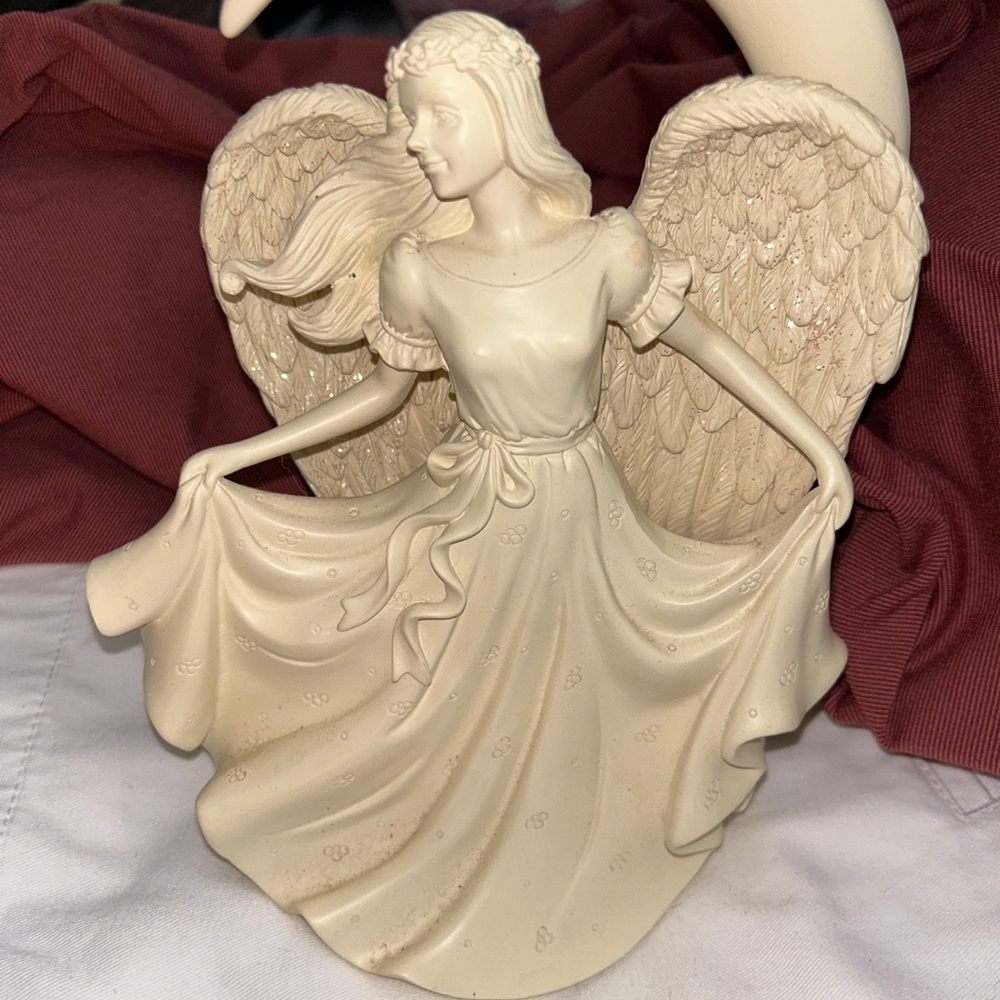 Angel in moon